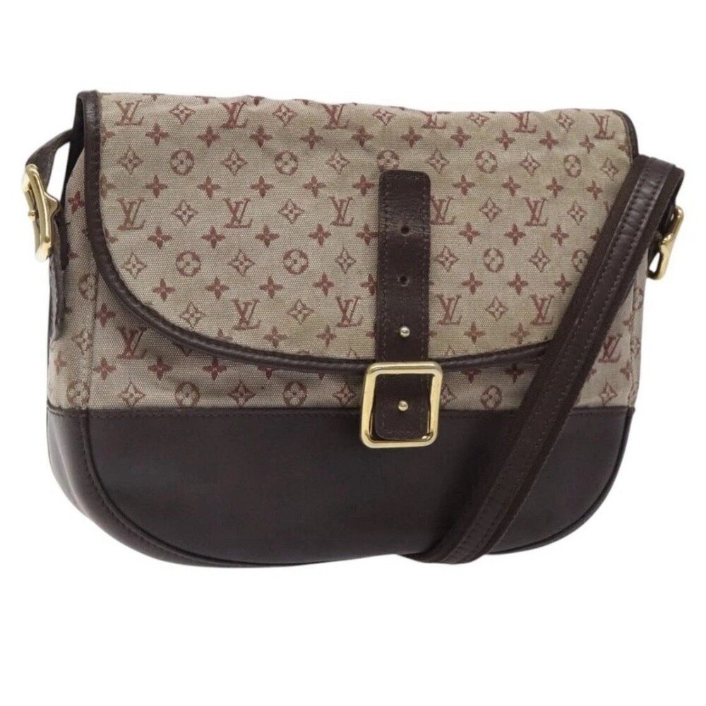 LOUIS VUITTON Monogram Mini Belanger Shoulder Bag Red LV Canvas M92171 Fair/Poor - Picture 1 of 16